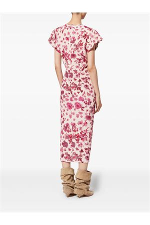 Abito Midi In Seta Stretch Stampata Terenae ISABEL MARANT | RO1067FAD1J11I40PK